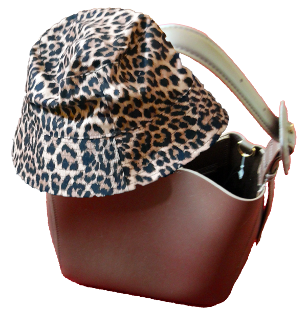 Mini Tote Bag with Leopard Hat Combo