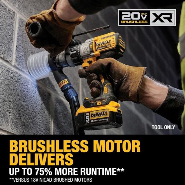 3 SPD 1/2" XR BRUSHLESS DRILL DRIVER KIT HAMM 20V - Image 5