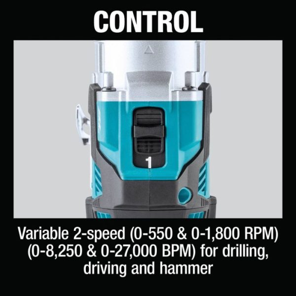 DRILL HAM 1/2" 3SPD BATT&CHARGER 18V5AH LXT 1800RPM - Image 7